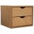 Schubladenbox Holz 2 Laden